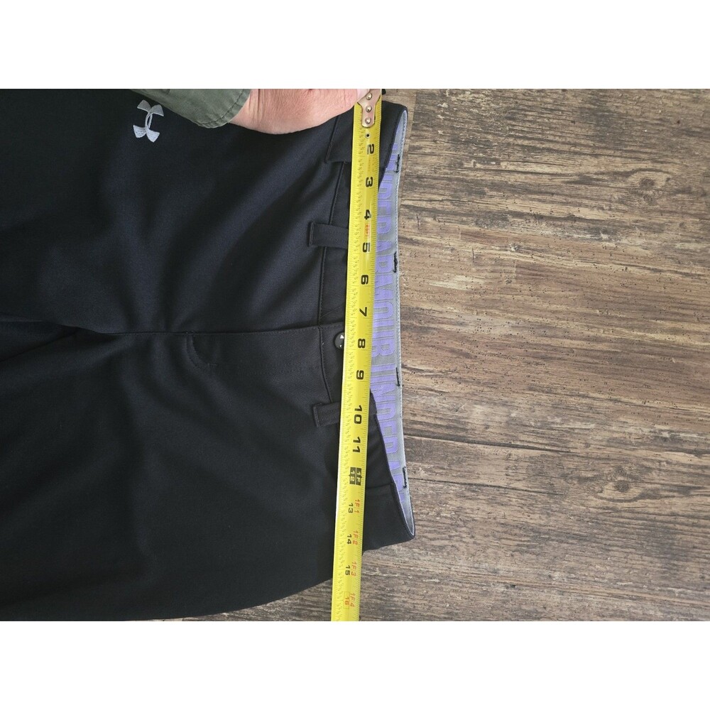Adult Small Under Armour Softball Pants Black Fitted Elastic Cuffs - Picture 5 of 7